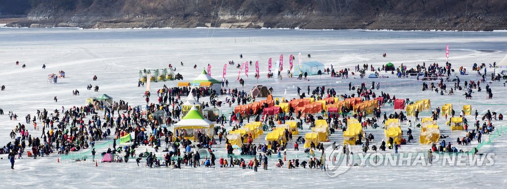 2014년 인제 빙어축제 인파