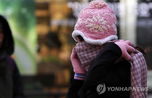 한파 속 외출
