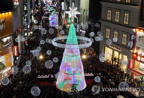 지난해 부산 크리스마스 트리축제