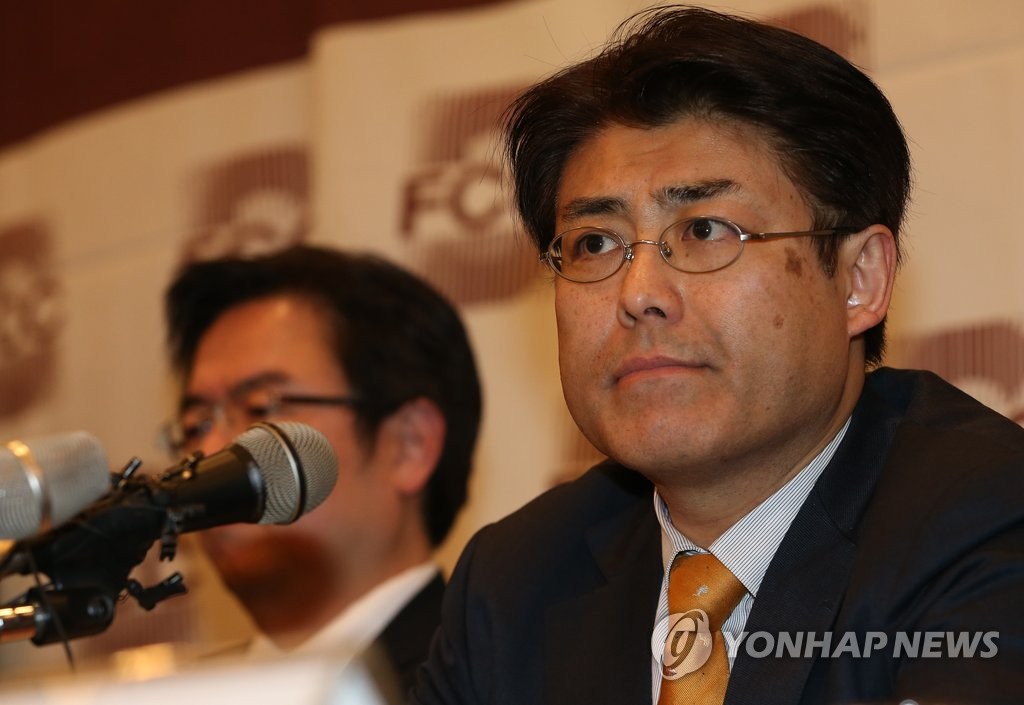17일 무죄 판결을 받고 기자회견을 연 가토 다쓰야(加藤達也) 일본 산케이(産經)신문 전 서울지국장