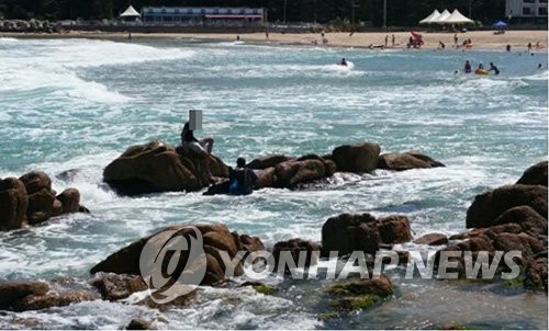 하조대 해수욕장 표류사고