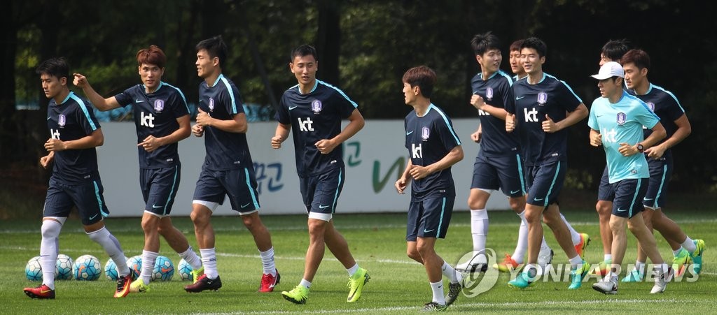 시리아 전 앞둔 축구대표팀