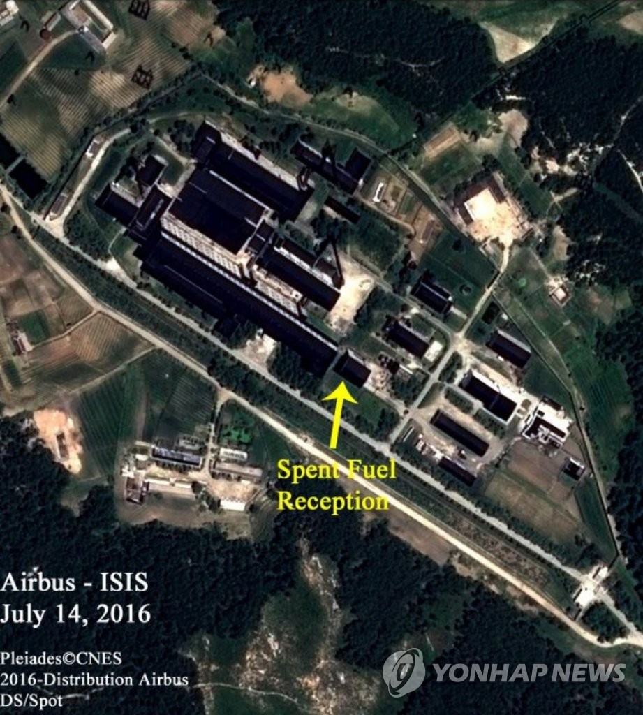 미국 과학국제안보연구소(ISIS)가 공개한 북한 영변 핵단지의 재처리시설