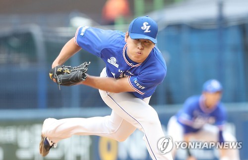 역투하는 차우찬