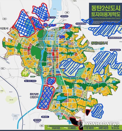 동탄2신도시 외곽에 추진되는 3개 산단
