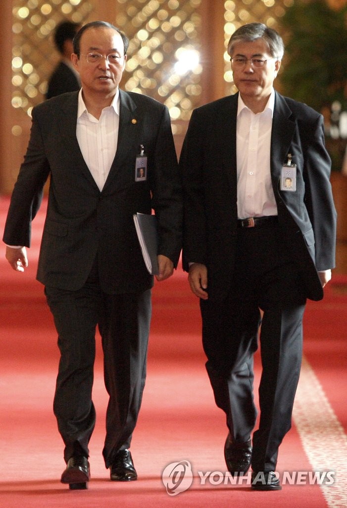 2007년의 문재인과 송민순