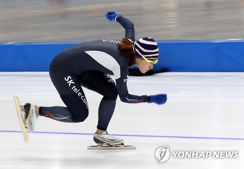 훈련하는 이상화