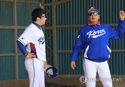 에이스 양현종과 선동열 코치