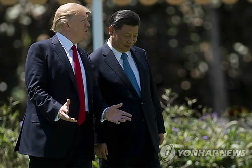 트럼프 "中 안나서면 北문제 美 독자해결"…세번째 경고