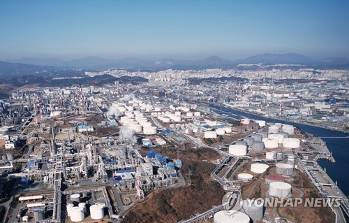 울산 석유화학공단 전경