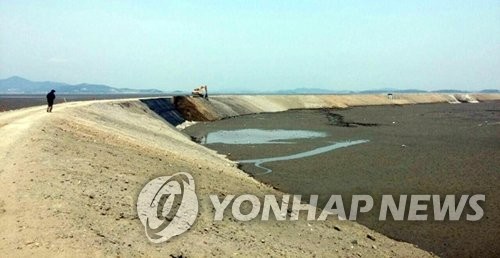 인천 영종도 2단계 준설토 투기장 공사현장