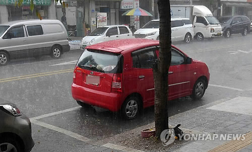 홍천에 내리는 '우박'