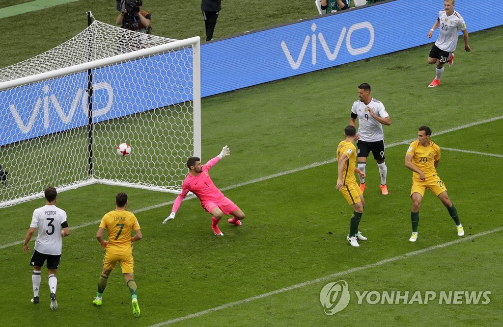 독일, 컨페드컵서 호주에 3-2 승리