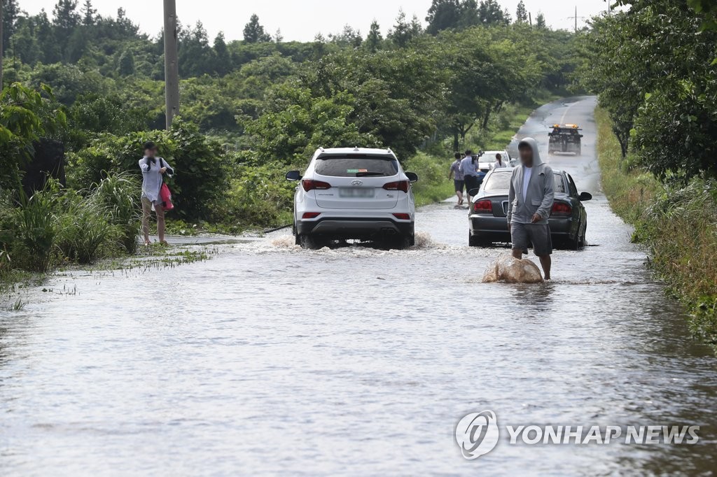 제주 동부 기습 폭우