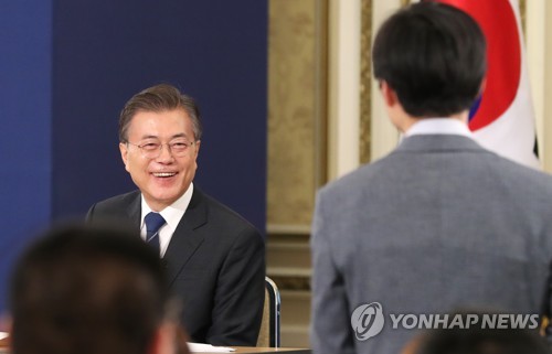 "대통령님 떨리시죠?"