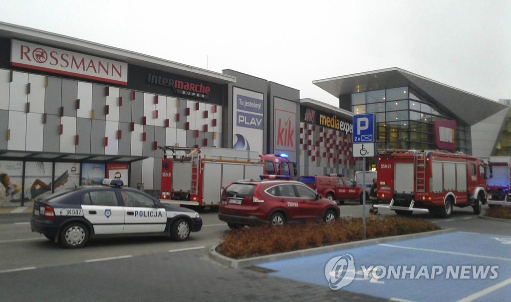 폴란드 쇼핑몰서 무차별 흉기 난동…최소 8명 사상