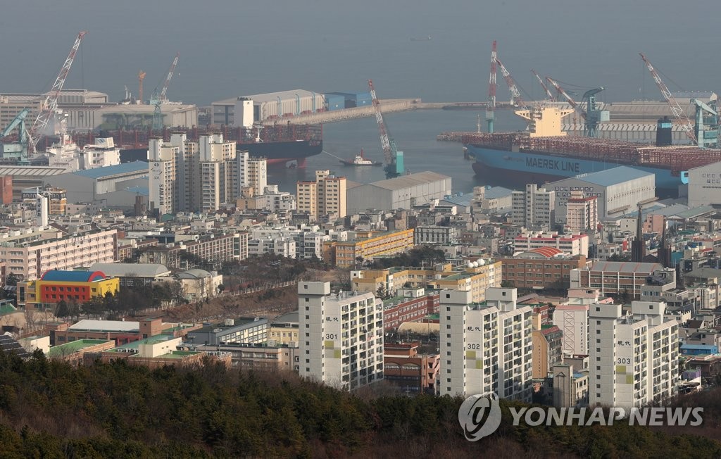 '조선업 도시' 울산시 동구 전경