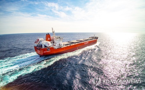 현대미포조선, LNG 이중연료 추진엔진 벌크선(기사 내용과 직접 관계없음)