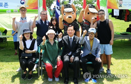 기찬수 병무청장, 해병대 입영문화제 참관