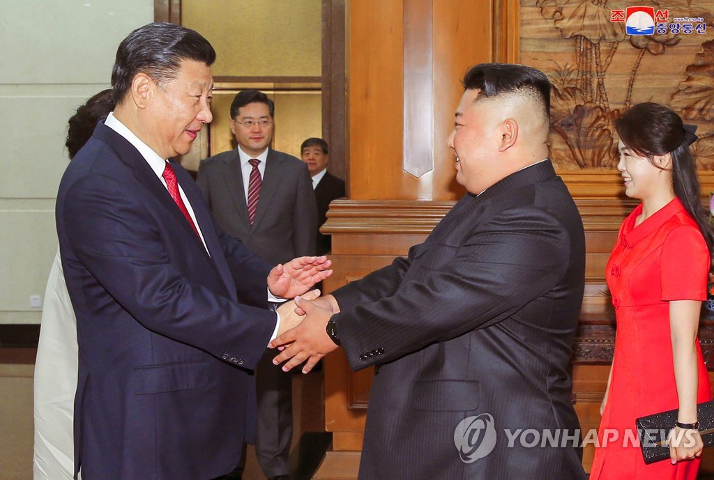 "김정은·시진핑, 지난달 회담서 주한미군 철수 협력키로"