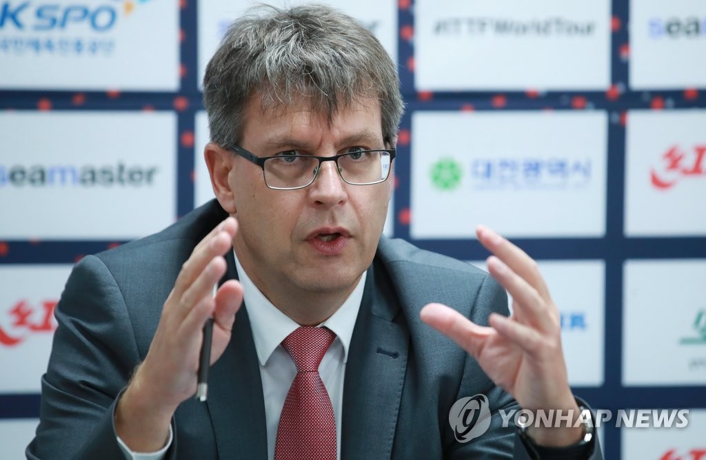 국제탁구연맹 회장, 향후 남북단일팀에 대한 입장은?