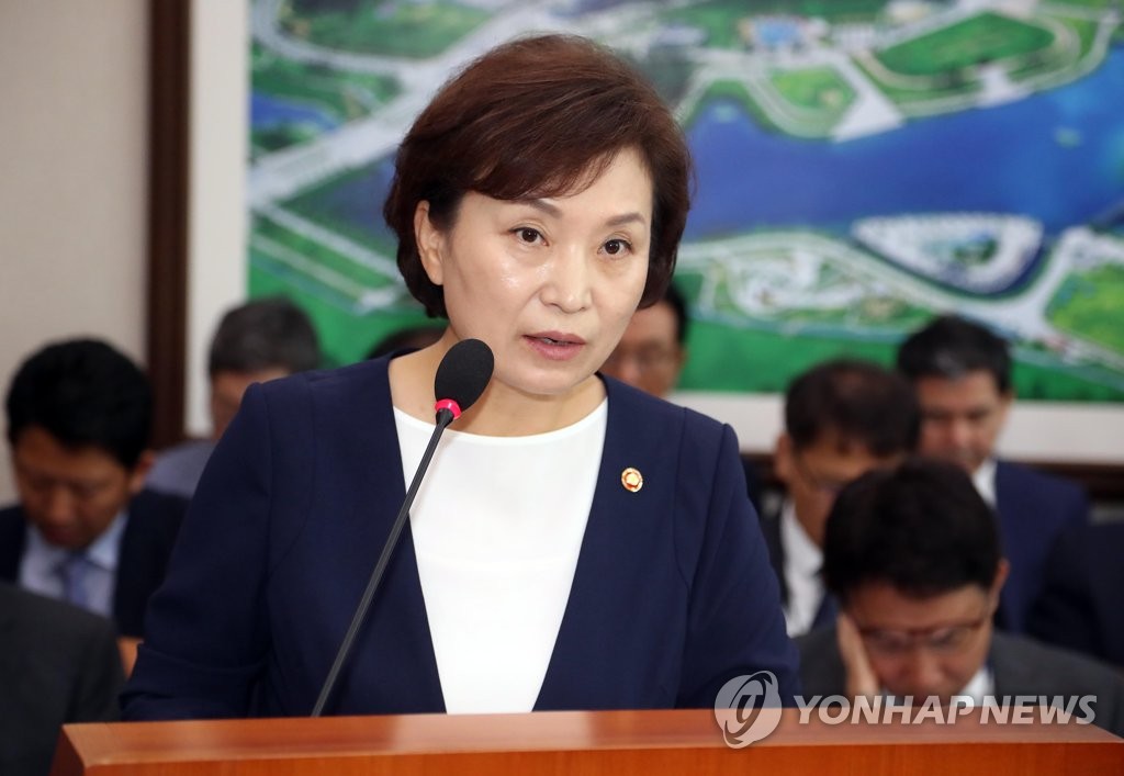 업무보고 하는 김현미 국토교통부 장관