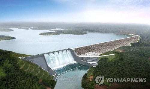 세피안-세남노이 수력발전소 조감도