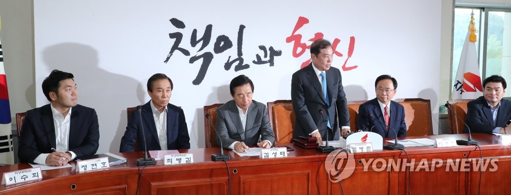 김병준, '일어나서 발언하겠습니다'