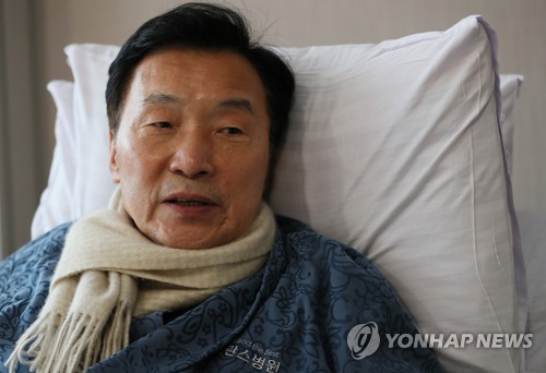 손학규 대표 '단식을 마치고'