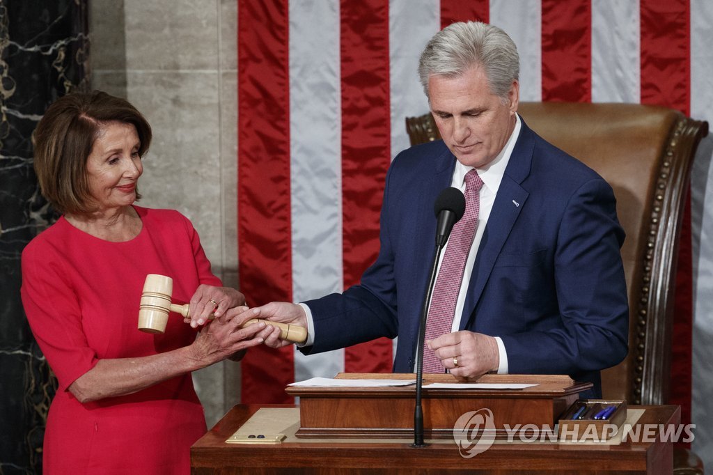 펠로시, 美하원의장에 재등극
