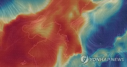 '중국과 한반도 뒤덮은 초미세먼지'