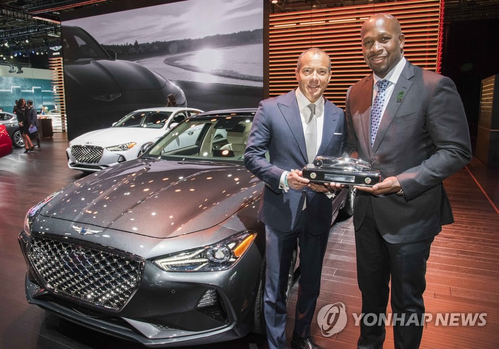 제네시스 G70, 승용 부문 북미 올해의 차 수상