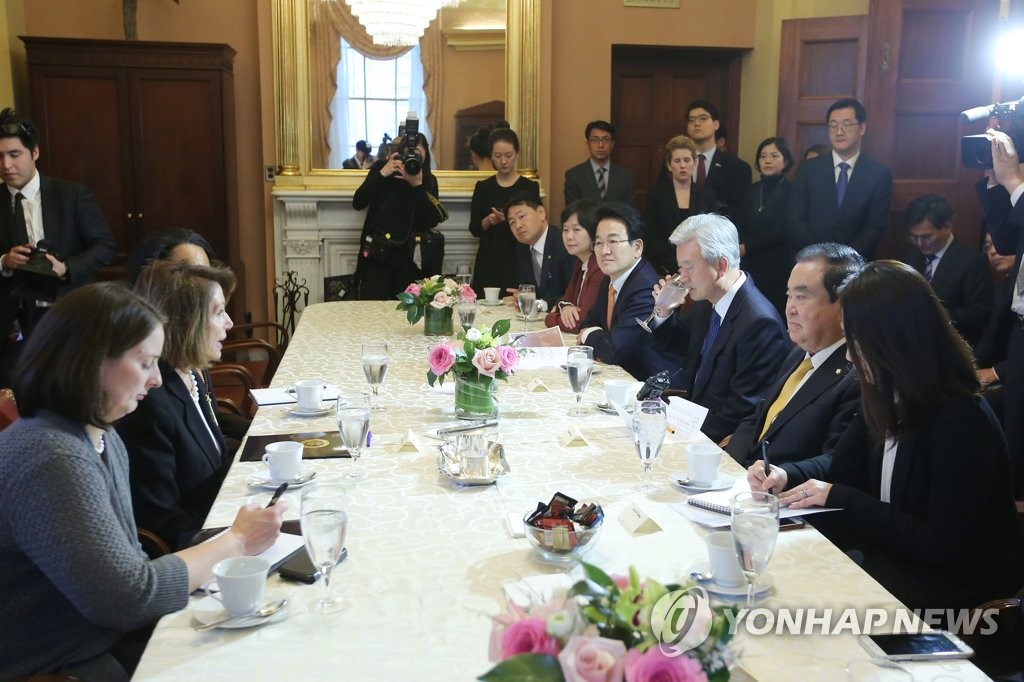 Speaker, party leaders with Pelosi Speaker, party leaders with Pelosi