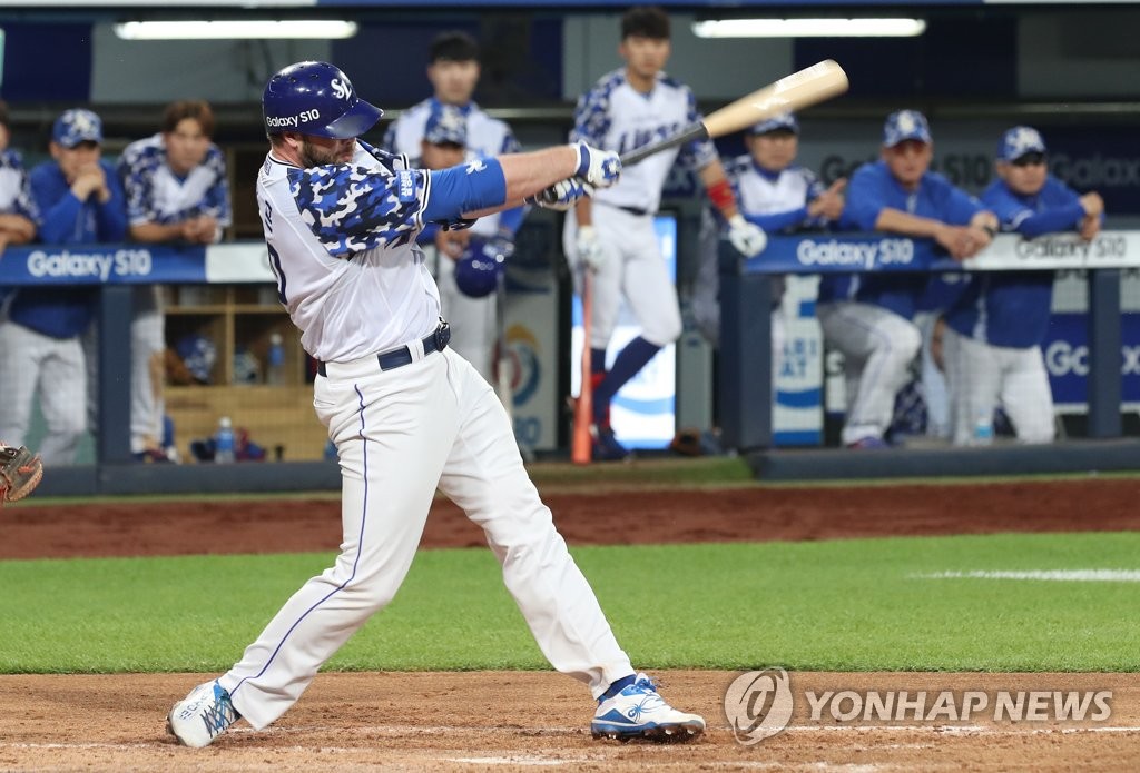 삼성 러프의 홈런 스윙