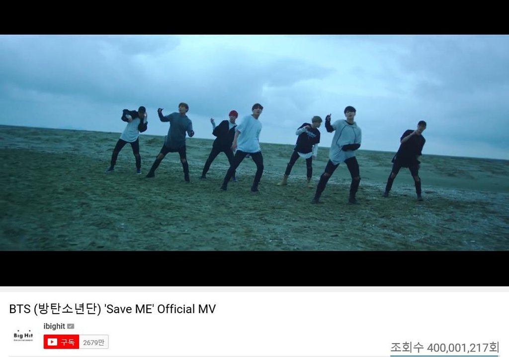 'Save ME' de BTS supera los 400 millones de visualizaciones en YouTube 'Save ME' de BTS supera los 400 millones de visualizaciones en YouTube