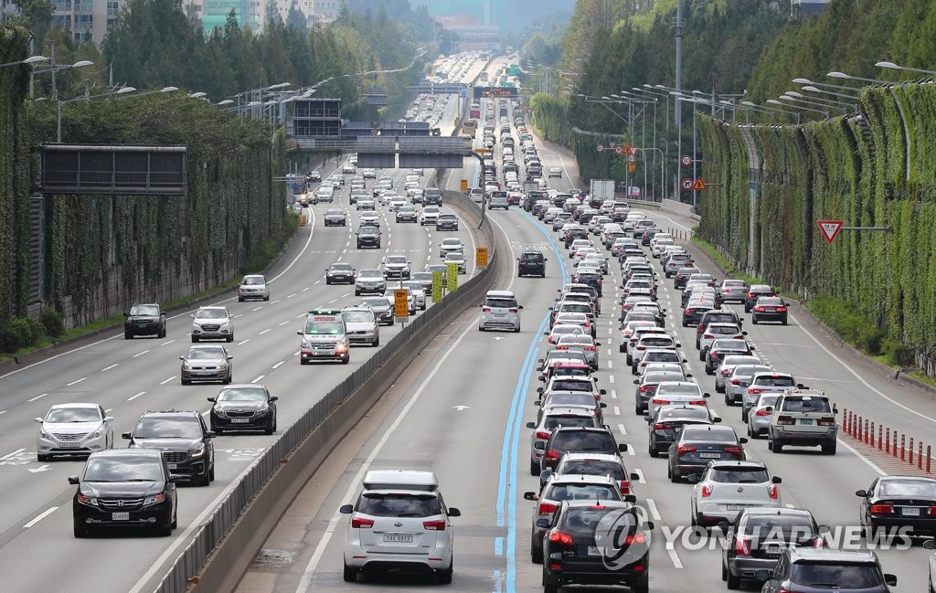 Congestión del tráfico por Chuseok Congestión del tráfico por Chuseok