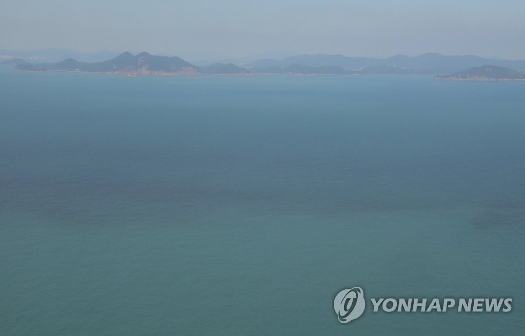 외나로도 인근 해상 적조띠