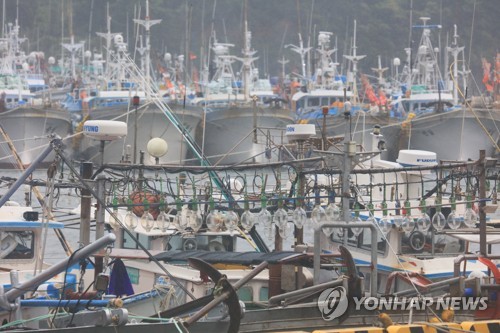태풍 '타파'에 서귀포항 비상