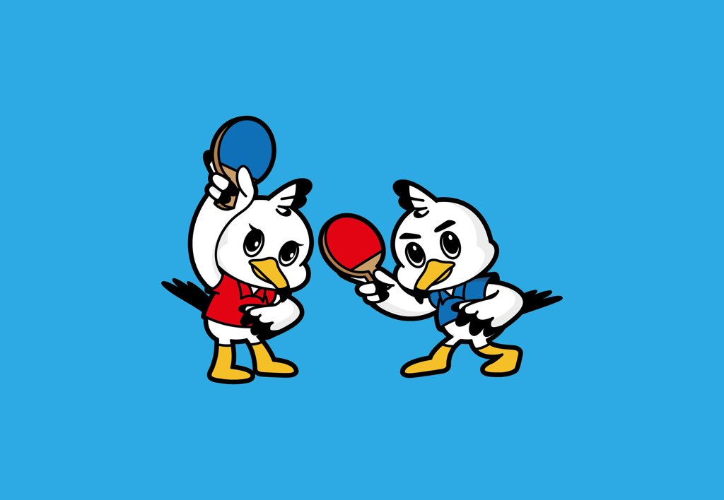 Las mascotas del campeonato de la ITTF Las mascotas del campeonato de la ITTF