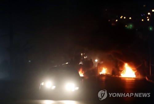 벤투호 입성한 베이루트, 반정부 시위 격화
