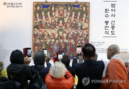 환수된 범어사 신중도