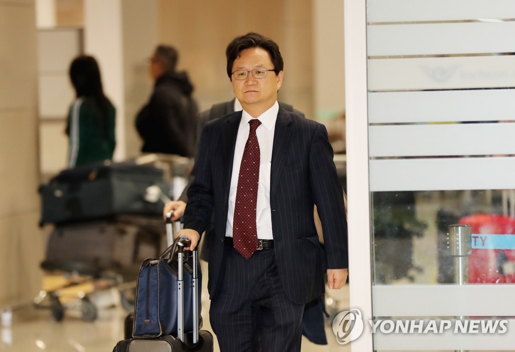 WTO 2차 양자협의 마치고 귀국하는 정해관 수석대표