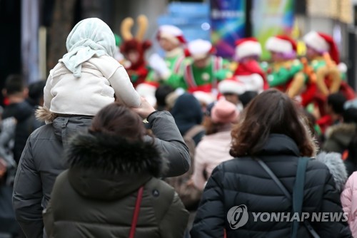 추위 찾아온 명동