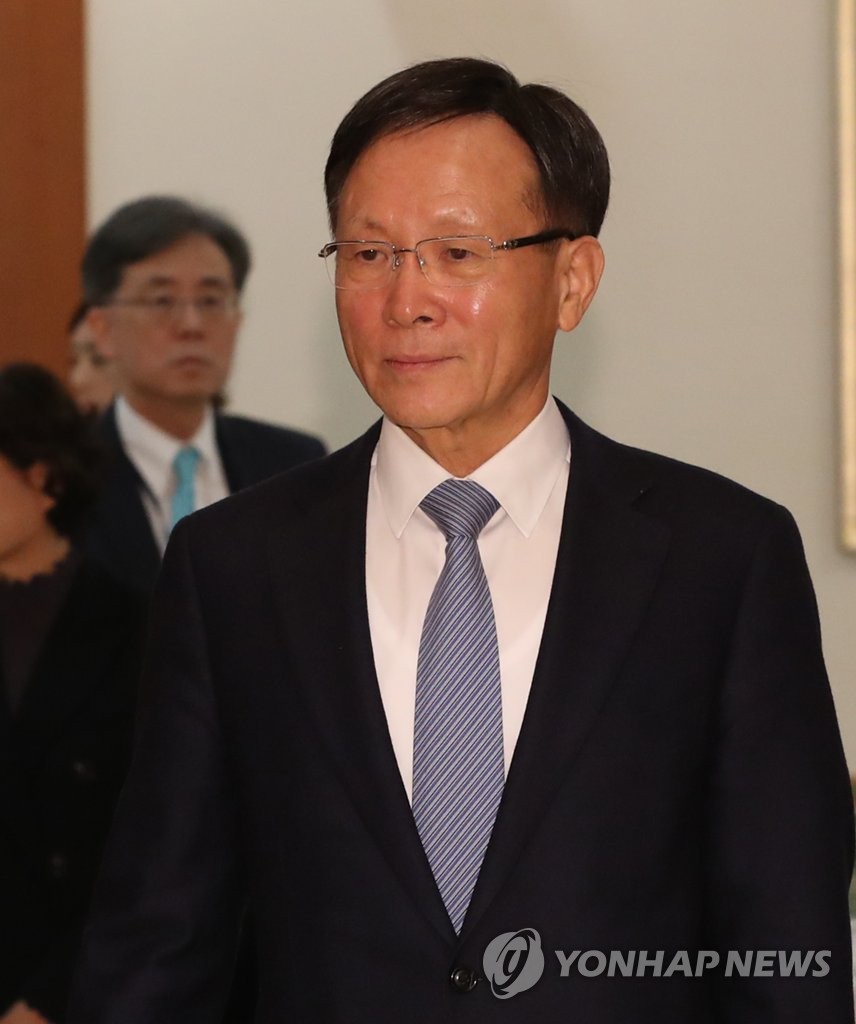 신임장 수여식 참석한 이수혁 주미국 대사