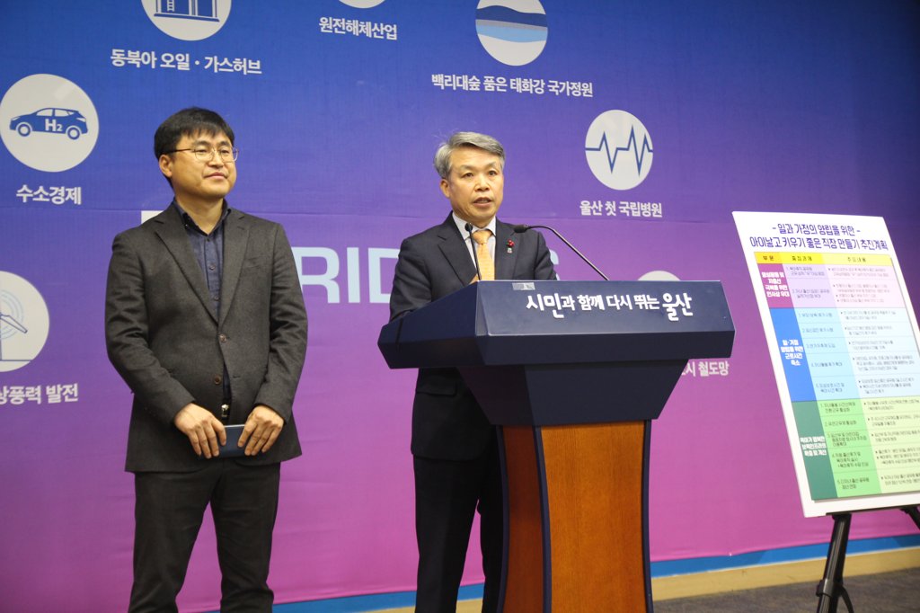 울산시, 아이낳고 키우기 좋은 직장 만들기 발표