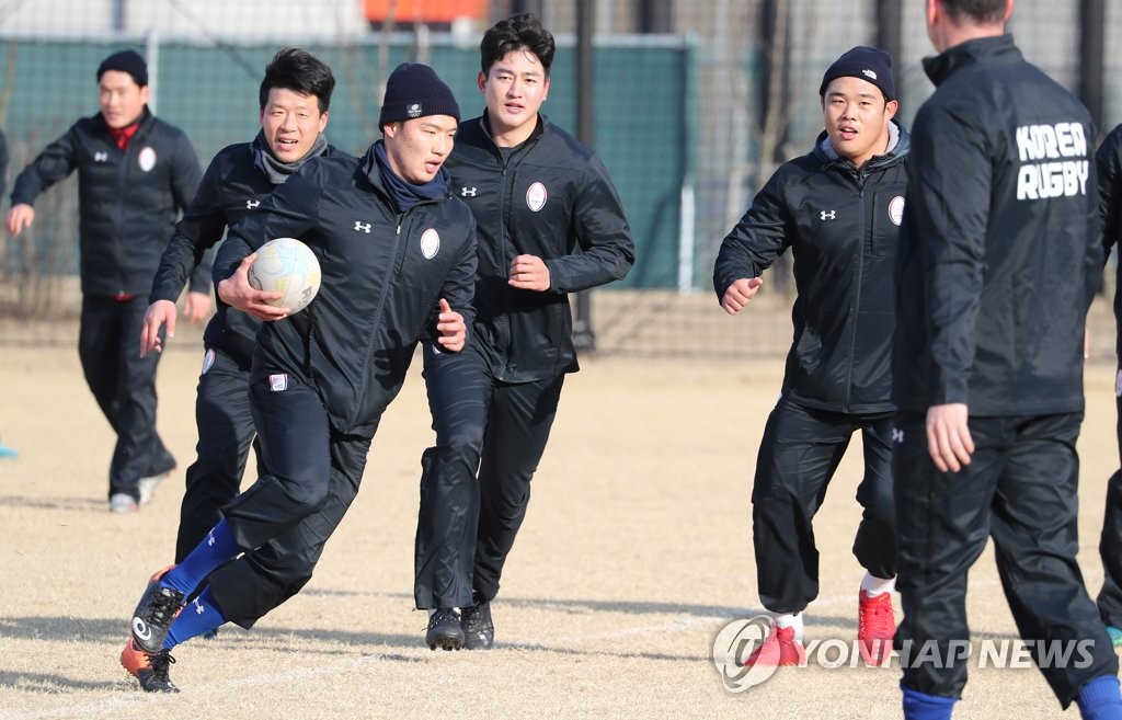 럭비 국가대표팀 '훈련돌입'
