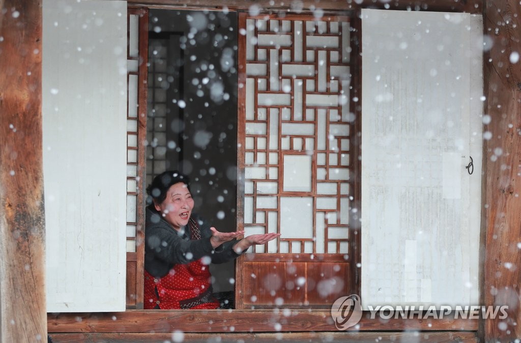 눈이 펑펑 내리네