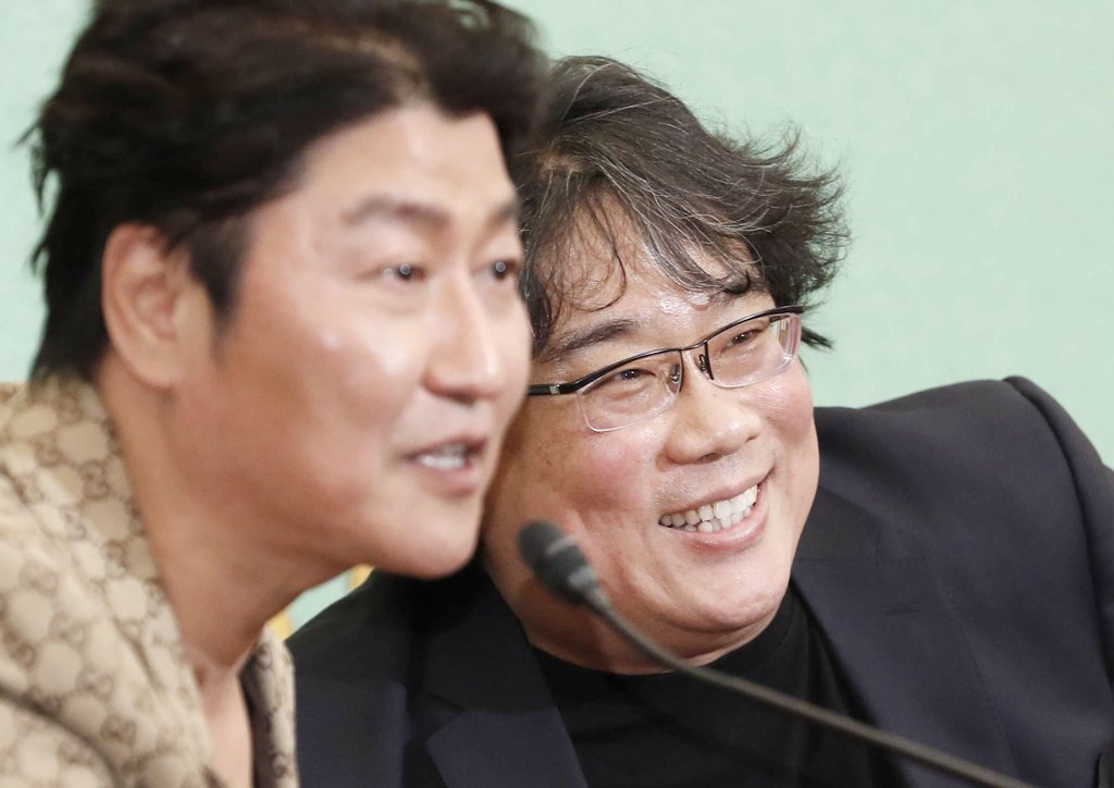 ポン監督ら 日本記者クラブで会見 ポン監督ら 日本記者クラブで会見