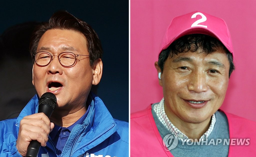 인천 서구갑 민주당 김교흥(왼쪽)과 통합당 이학재 후보