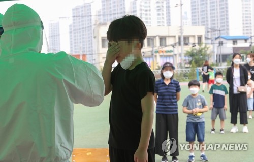 아프지 않게 해주세요 ! 초등생 진단검사